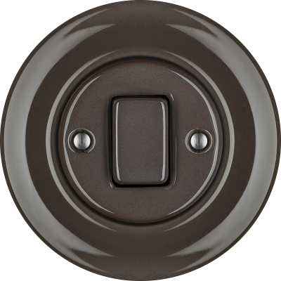 Katy Paty | Porcelain switches - 1 gang - FAT () - BRUNETUM