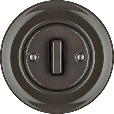 Porcelain switches - 1 gang - SLIM () - BRUNETUM | Katy Paty