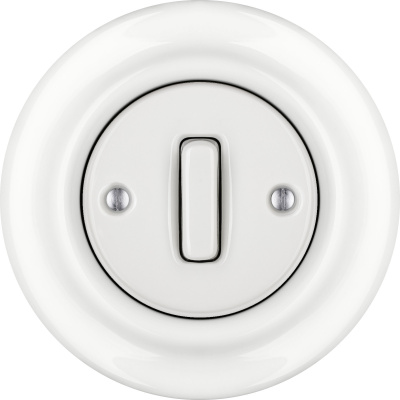 Porcelain switches - 1 gang - SLIM () - ALBA | Katy Paty